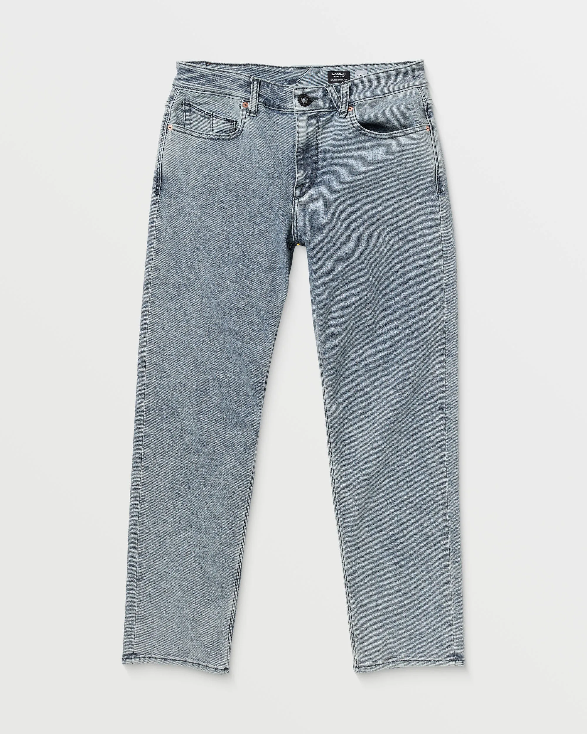Modown Relaxed Fit Tapered Jeans - Ash