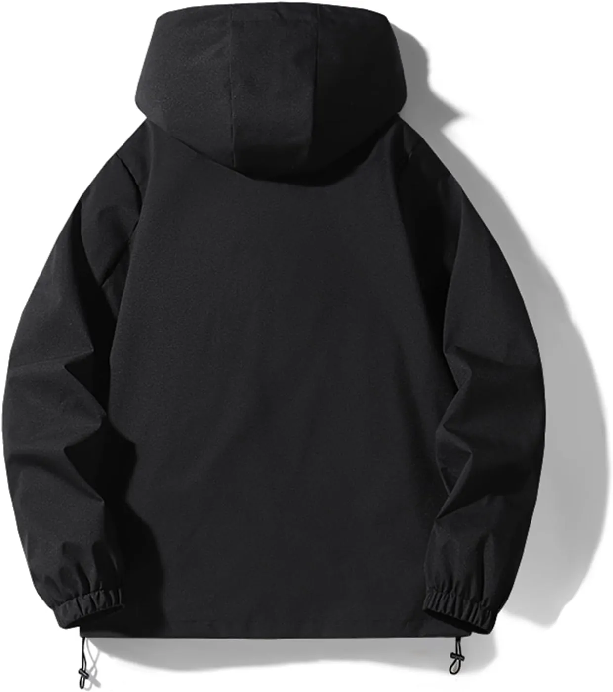 Muscularfit Men's Jacket Casual Windproof Bomber Jackets Full Zip Windbreaker Jacket Fall Outdoor Light Trendy Hooded Outwear
