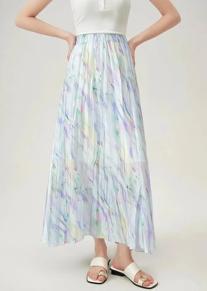 OIL PAINT LONG SKIRT