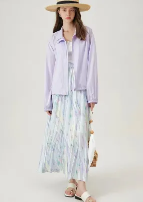 OIL PAINT LONG SKIRT
