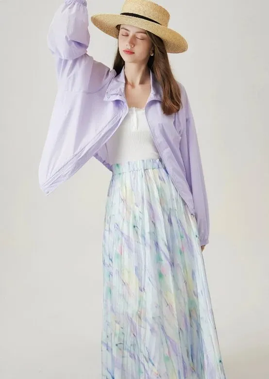 OIL PAINT LONG SKIRT