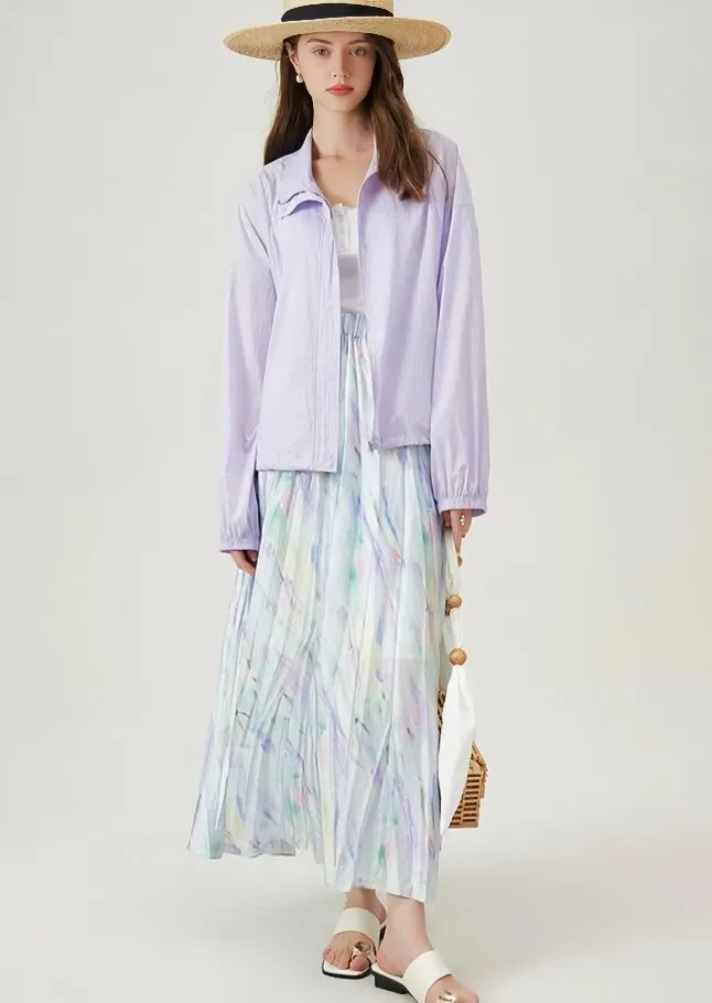 OIL PAINT LONG SKIRT