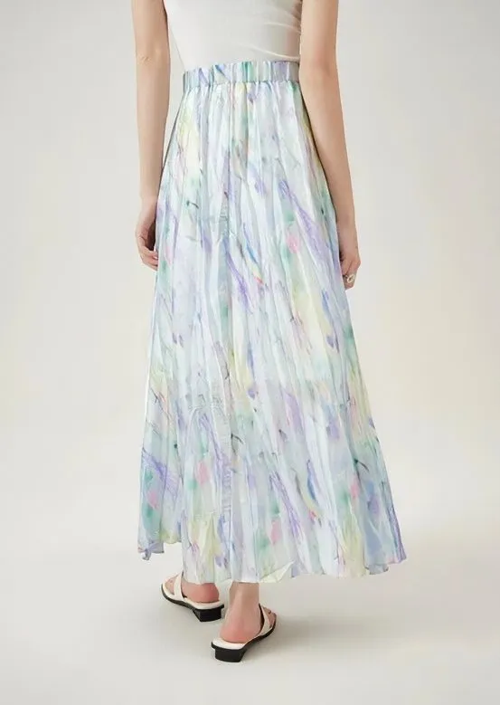 OIL PAINT LONG SKIRT