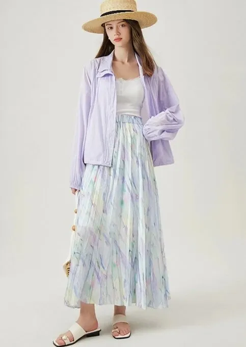 OIL PAINT LONG SKIRT