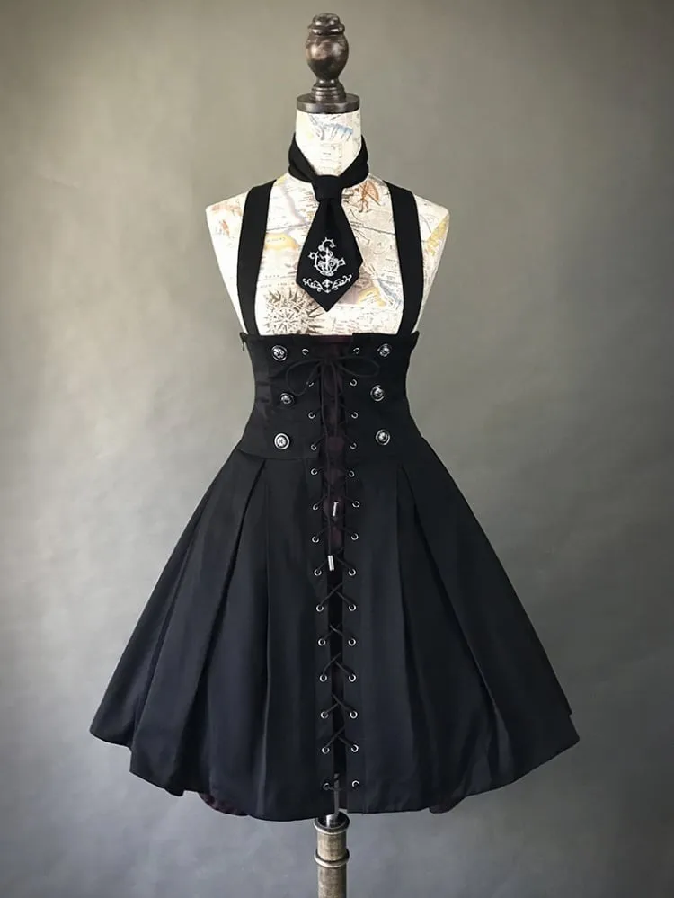 Plus Size Friendly- Hi-lo Skirt Under-bust High Waist Skirt