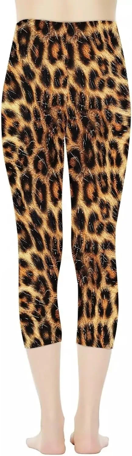 Poceacles Womens Capri Yoga Leggings, Butt Lift High Waisted Tummy Control Leggings Sports Workout Stretchy Yoga Pants