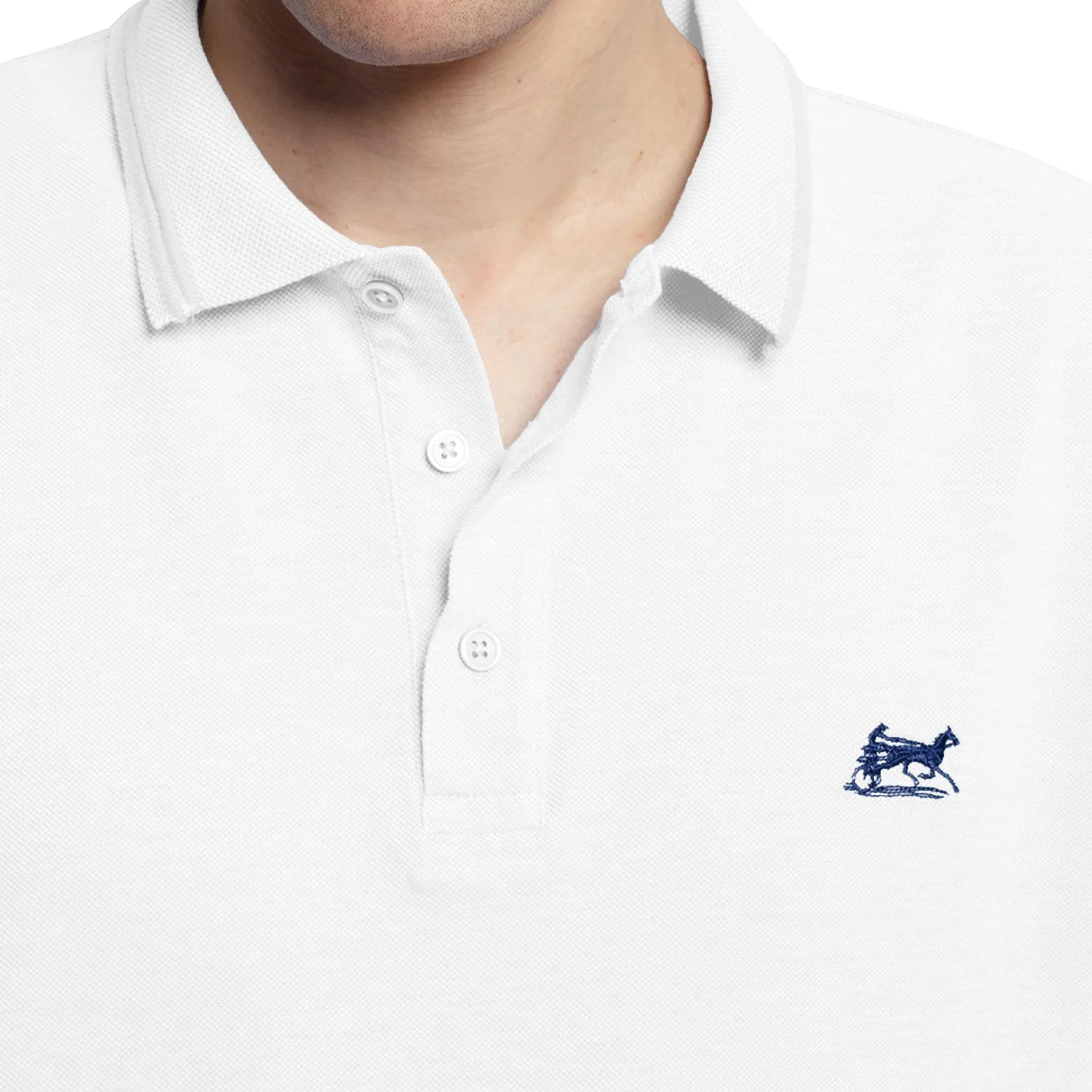 Polo blanc 100 % coton