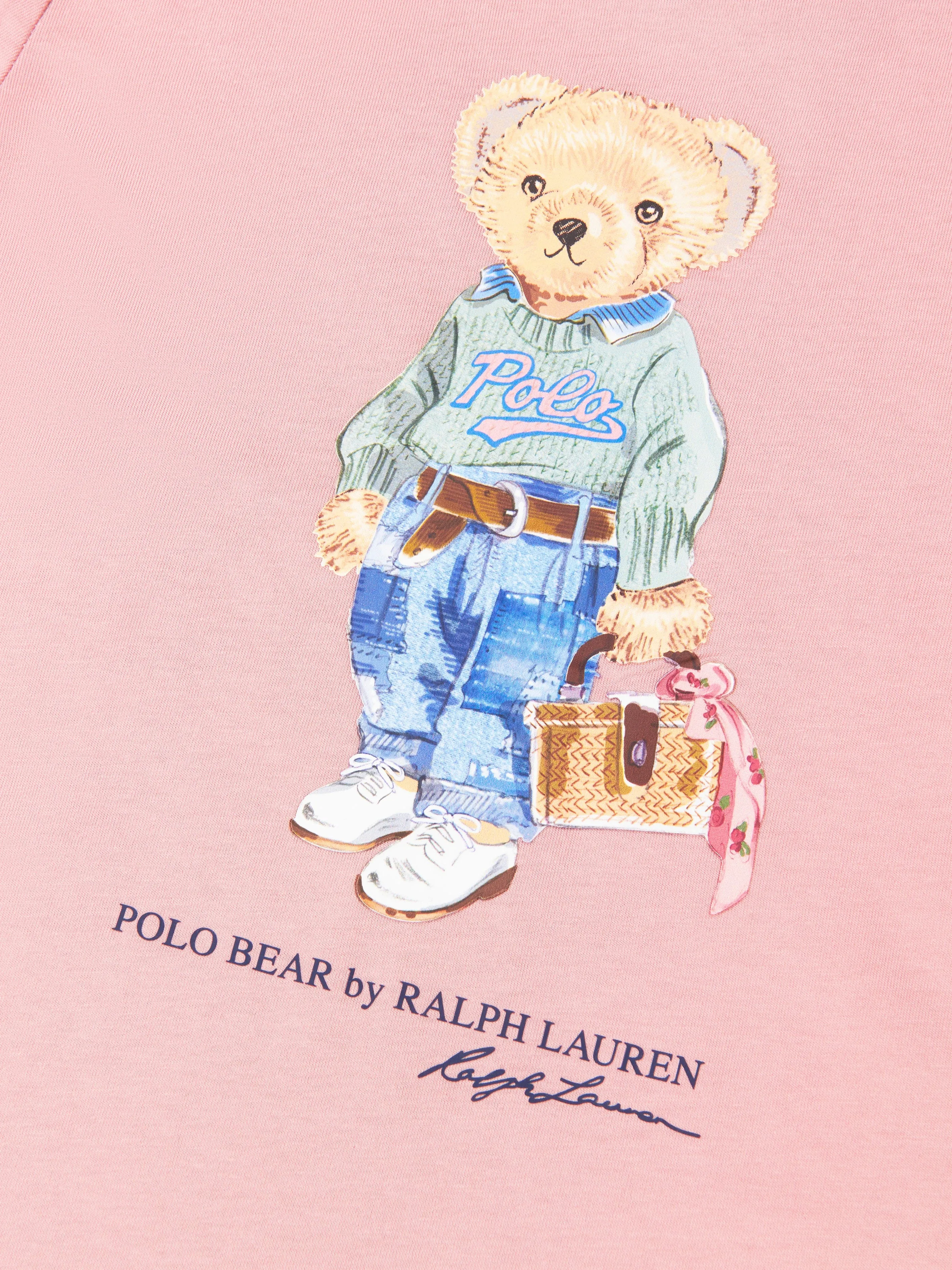 Ralph Lauren Girls Polo Bear Logo Dress