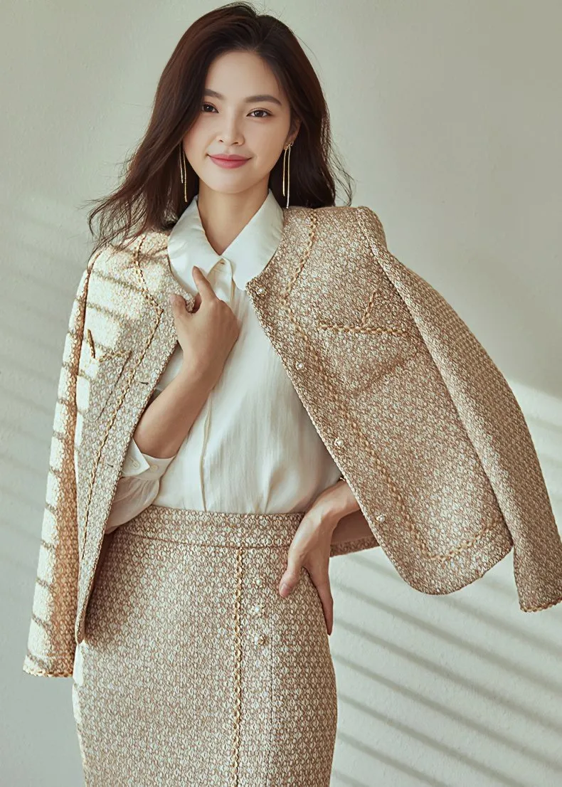 SHINE MIX JACKET & SKIRT