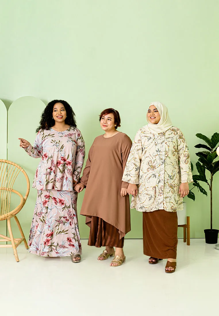 Syeera Long Elegant Raya Kurung Set - Lilac