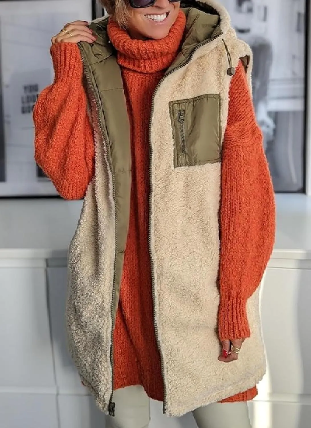 Turtleneck Oversized Long Sweaters Batwing Sleeve Casual Solid Loose Knit Pullover Tops Fashion Clothes 2025