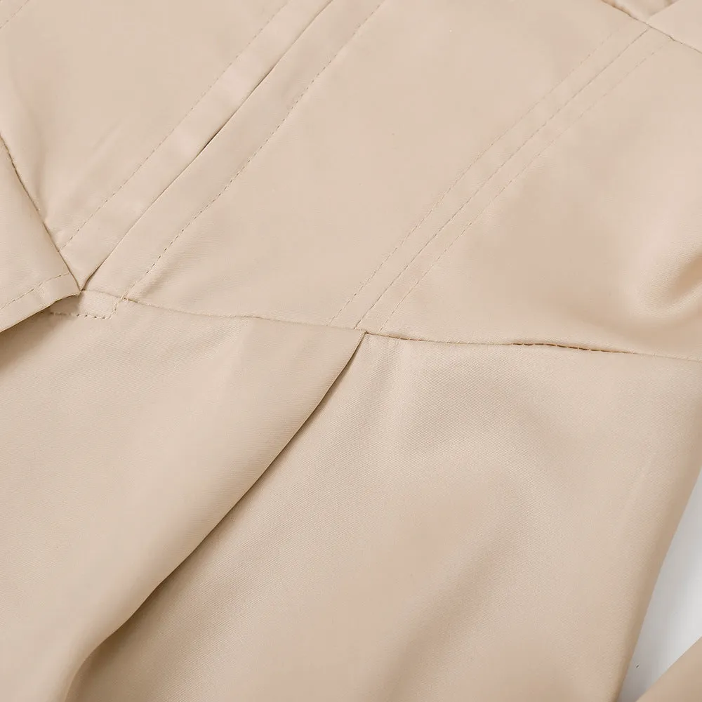 V-neck waist skirt