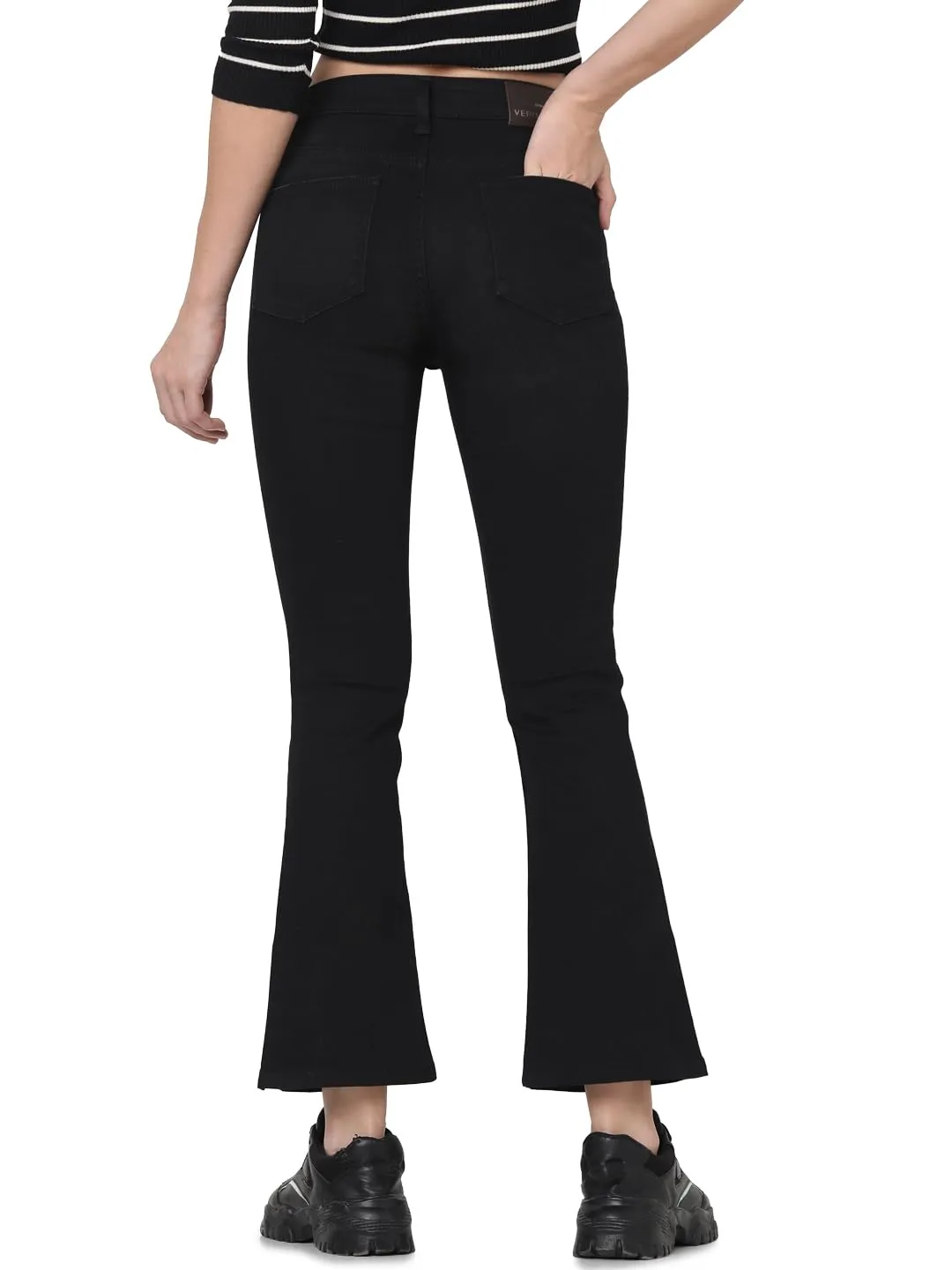 VERO MODA Women's Relaxed Jeans (Jet Black)