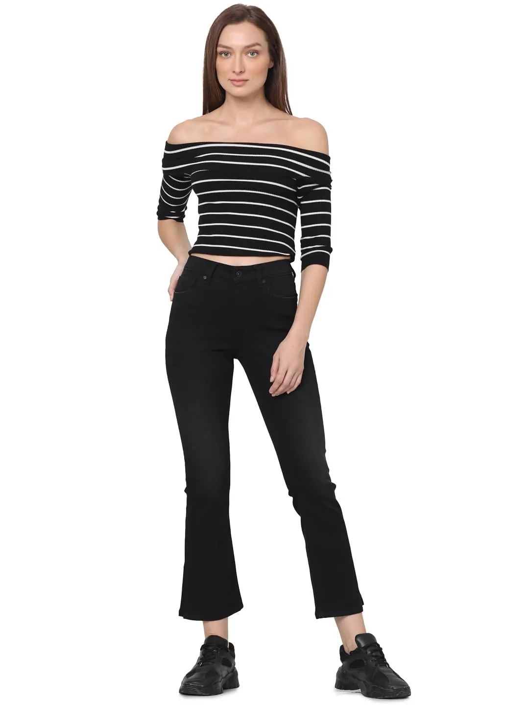 VERO MODA Women's Relaxed Jeans (Jet Black)