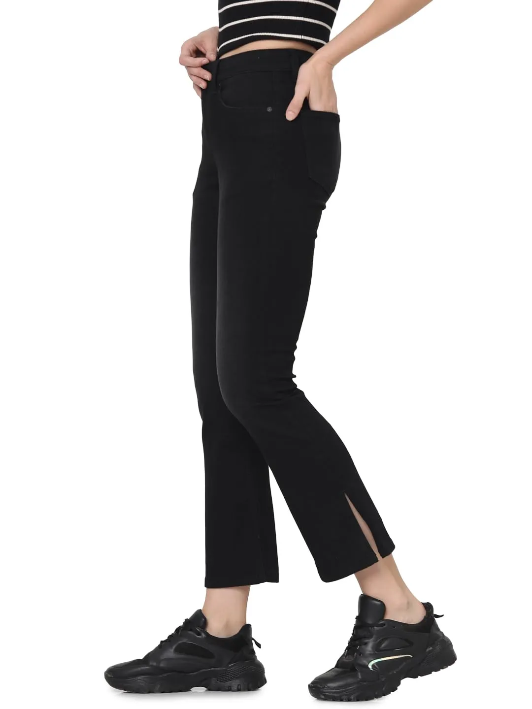 VERO MODA Women's Relaxed Jeans (Jet Black)