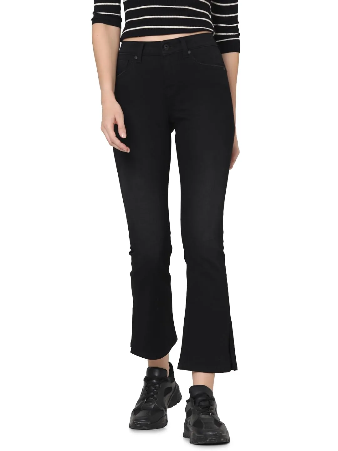VERO MODA Women's Relaxed Jeans (Jet Black)