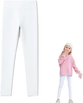 WEONEDREAM Girls Stretchy Leggings Toddler Girls Long Pants Spandex Leggings for Athletic Yoga Biking Dance