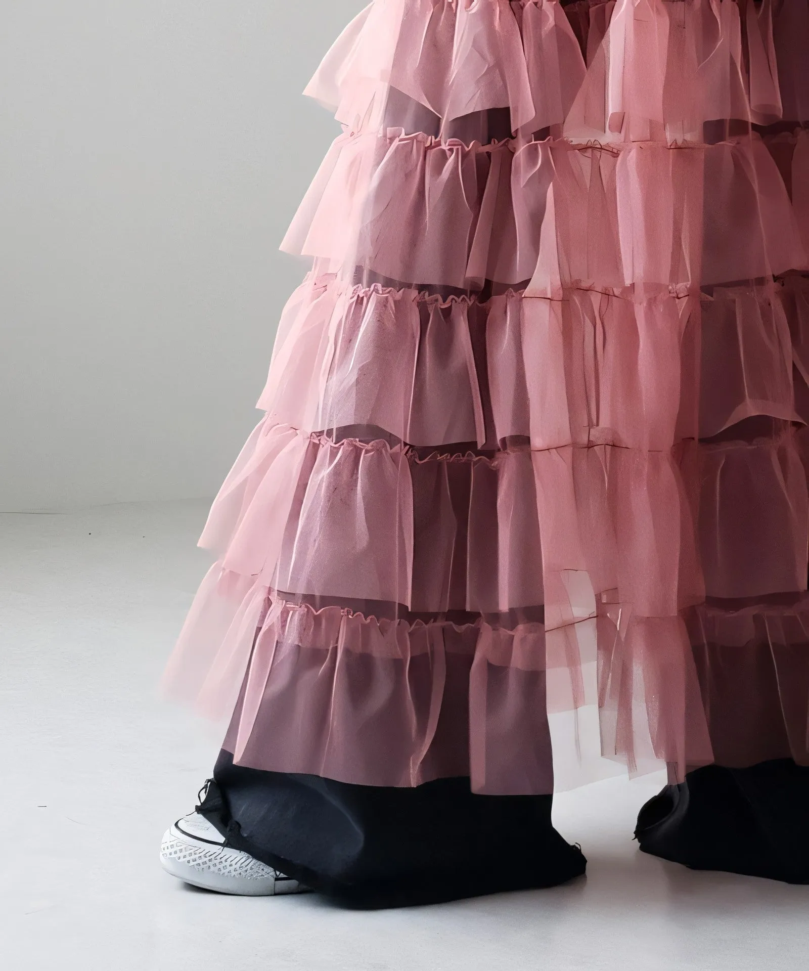 Women's Layered Elastic Waist Puff Tulle A-line Skirt, Sheer Mesh Design for All Occasions