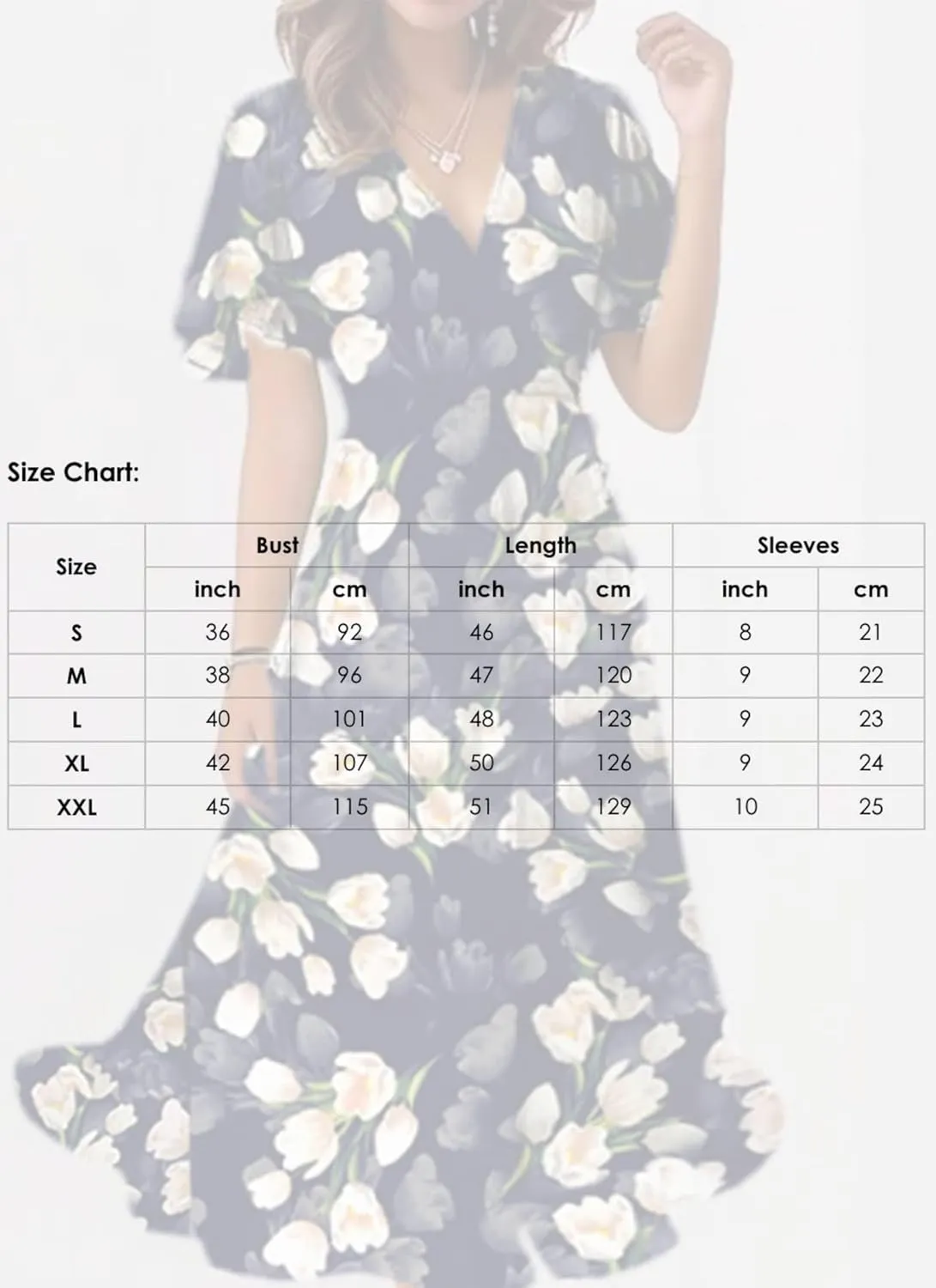 Women's Navy Blue Floral Print Short Sheer Sleeve Crewneck Midi Dress Elegant Casual 2025 Summer Fashion Clothes