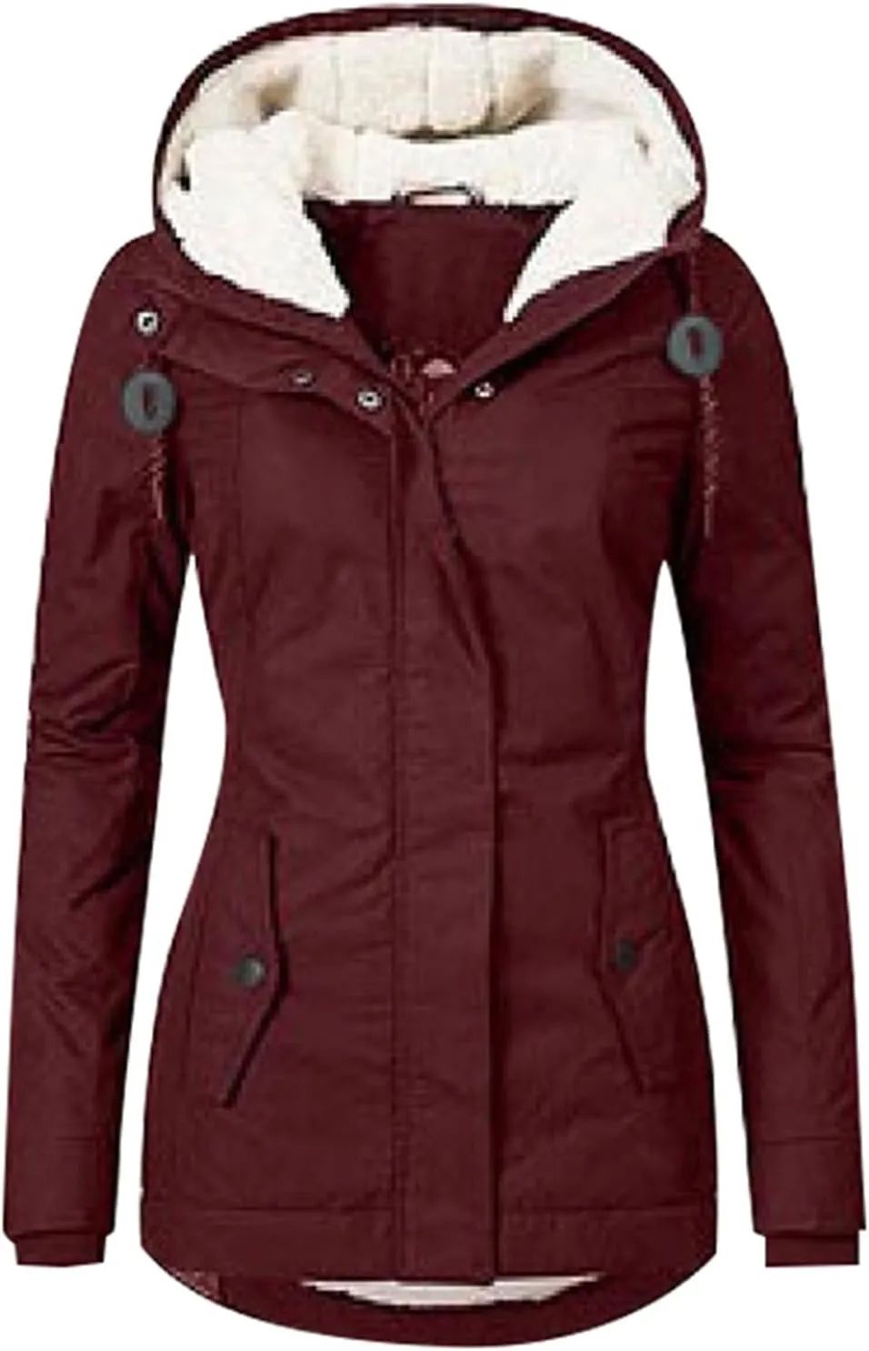 Women's Puffer Jacket Quilted Light Packable Down Parka Plus Size Long Puffy Jacket Waterproof Jacket With Hood