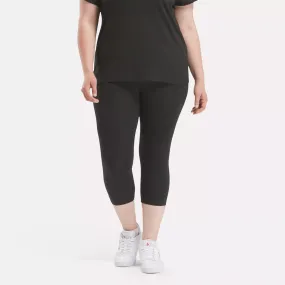 Women's Reebok Identity Small Logo Cotton Leggings (Plus Size)