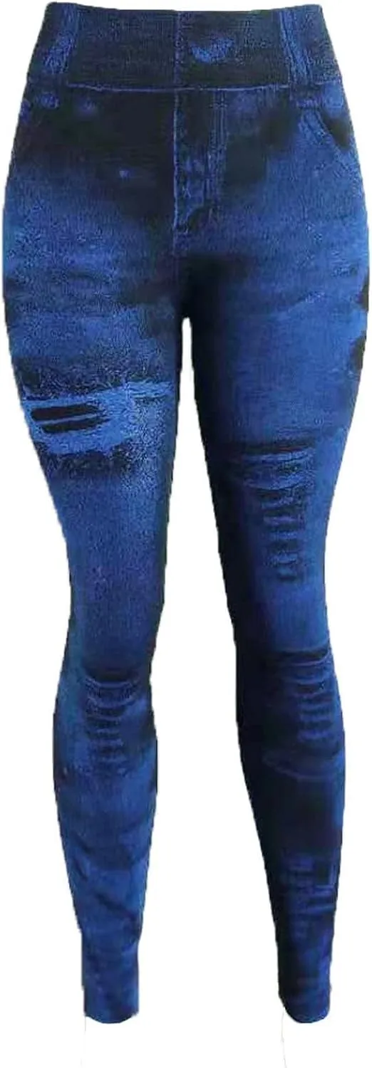 yardsong Compression Leggings for Women High Waist Workout Jean Leggings Skinny Stretchy Ankle Length Gym Yoga Pants
