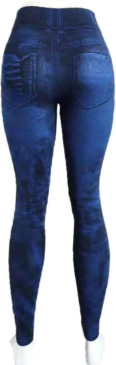 yardsong Compression Leggings for Women High Waist Workout Jean Leggings Skinny Stretchy Ankle Length Gym Yoga Pants